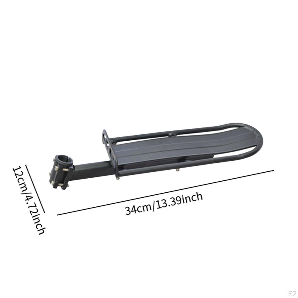 Bike Rear Rack Luggage Carrier, Seat Post Mounted Cycling Equipment for Mountain Road Bicycles Cargo