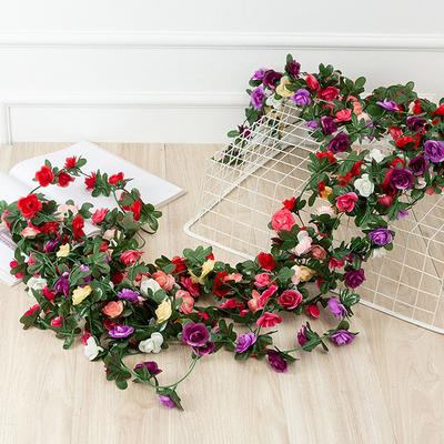 250cm Kunstmatige Rozenbloemen Voor Bruiloft Huis Kamer Decoratie Lente Herfst Tuin Boog Kerst Rotan DIY Nep Planten Klimop
