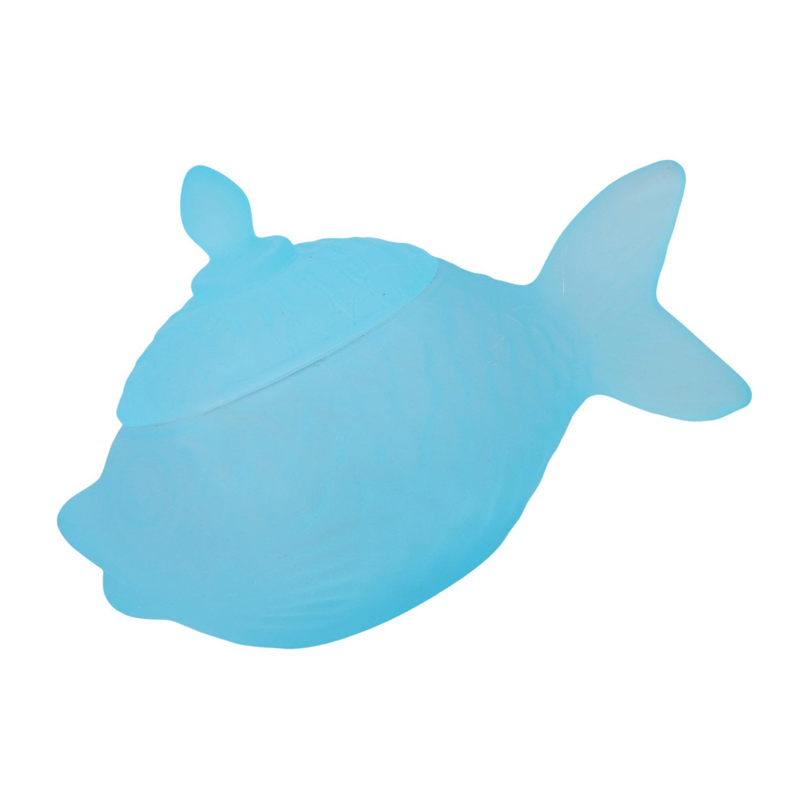

Adorable Clear Fish Candies Jar Made Of Durable Glass Ideal For Home Decors And Organizing Small Items