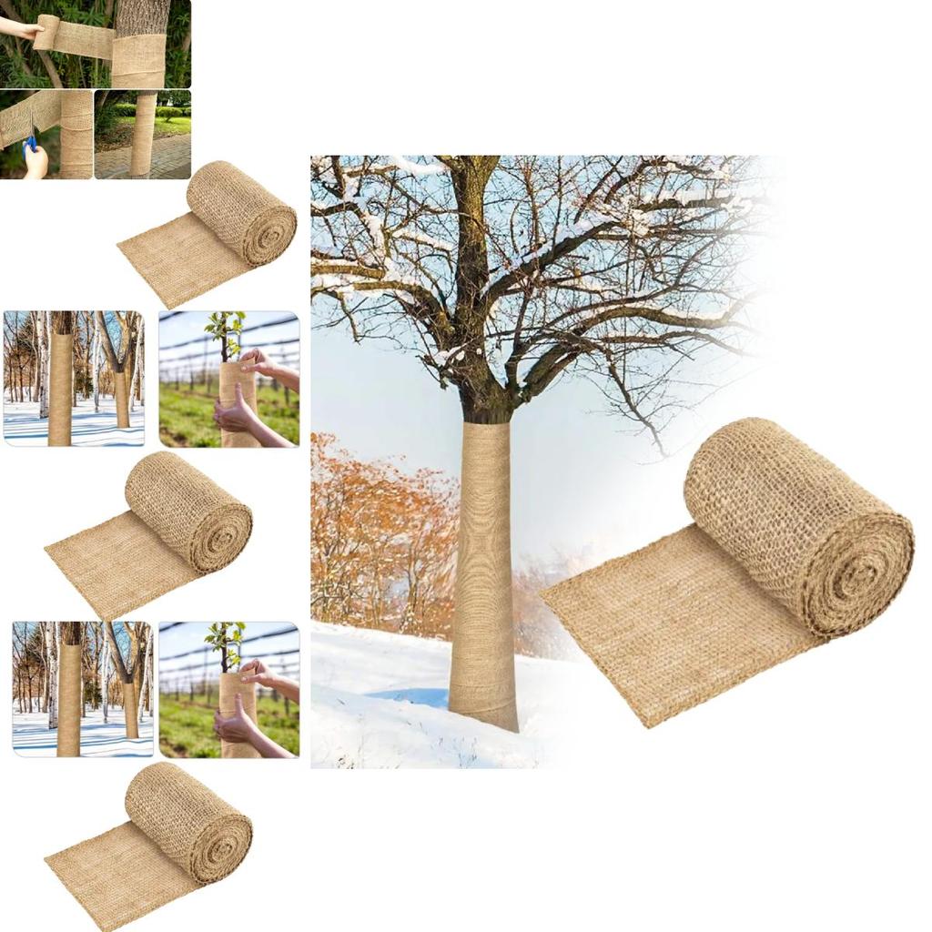 Premium Natural Burlap Tree Protector Roll Versatile Plant Wraps For Tree Protection And Support