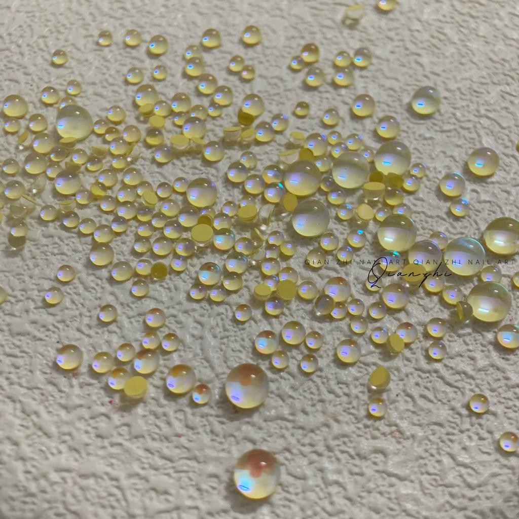 Symphony Nail Art Mermaid Glass Bead Aurora Candy Color Nail Art Trinket Diy Nail Art Nail Drill