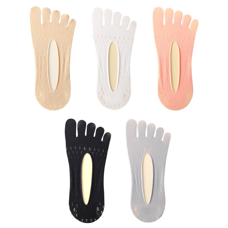 Women's Five-Toe Velvet Mesh Yoga Socks - Summer Thin Style