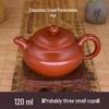 Red Clay Chaoshan Gongfu Teapot for Home Brewing with Three Small Cups