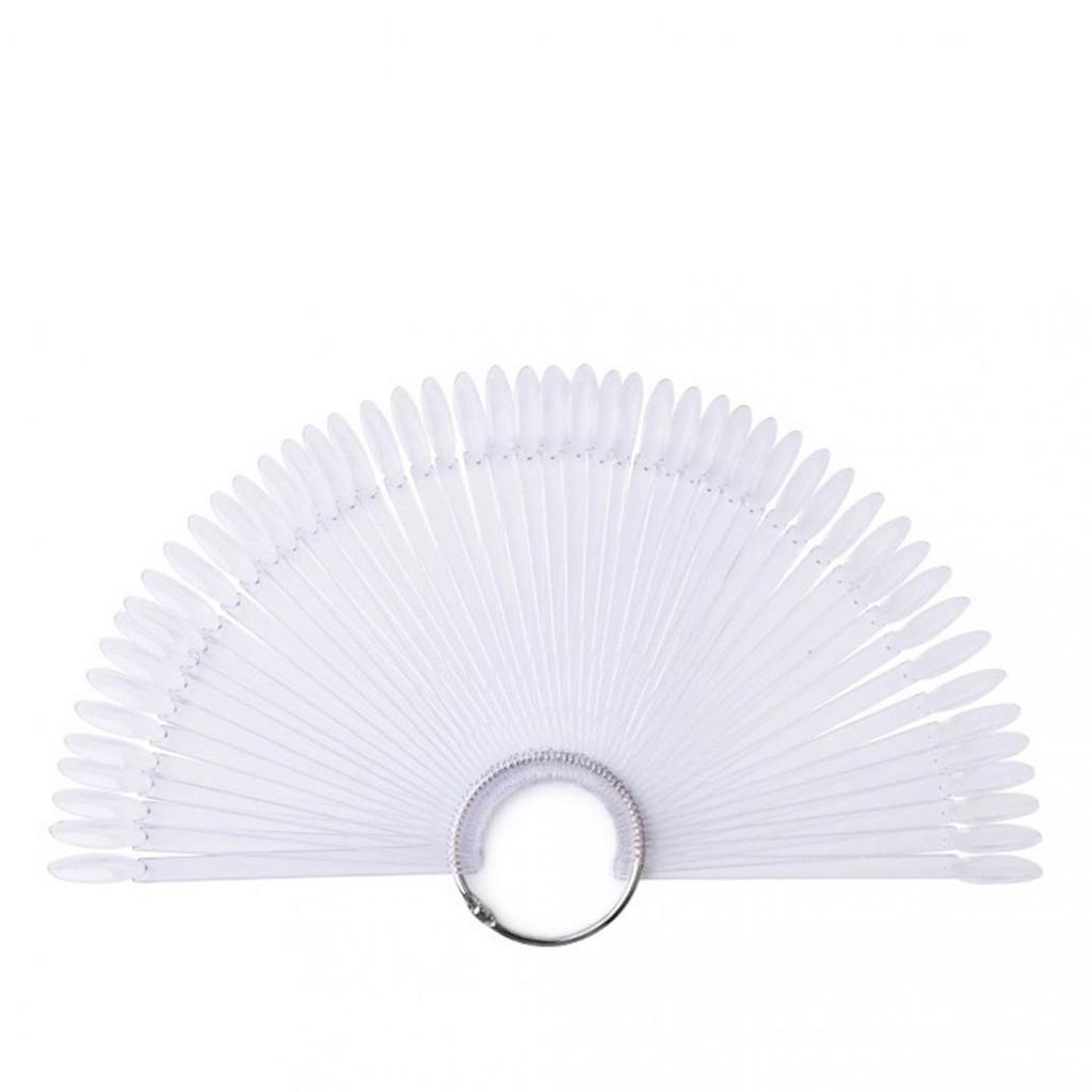 50Pcs Fan-shape Nail Art Tips Polish Board Display Practice Sticks Manicure Tool