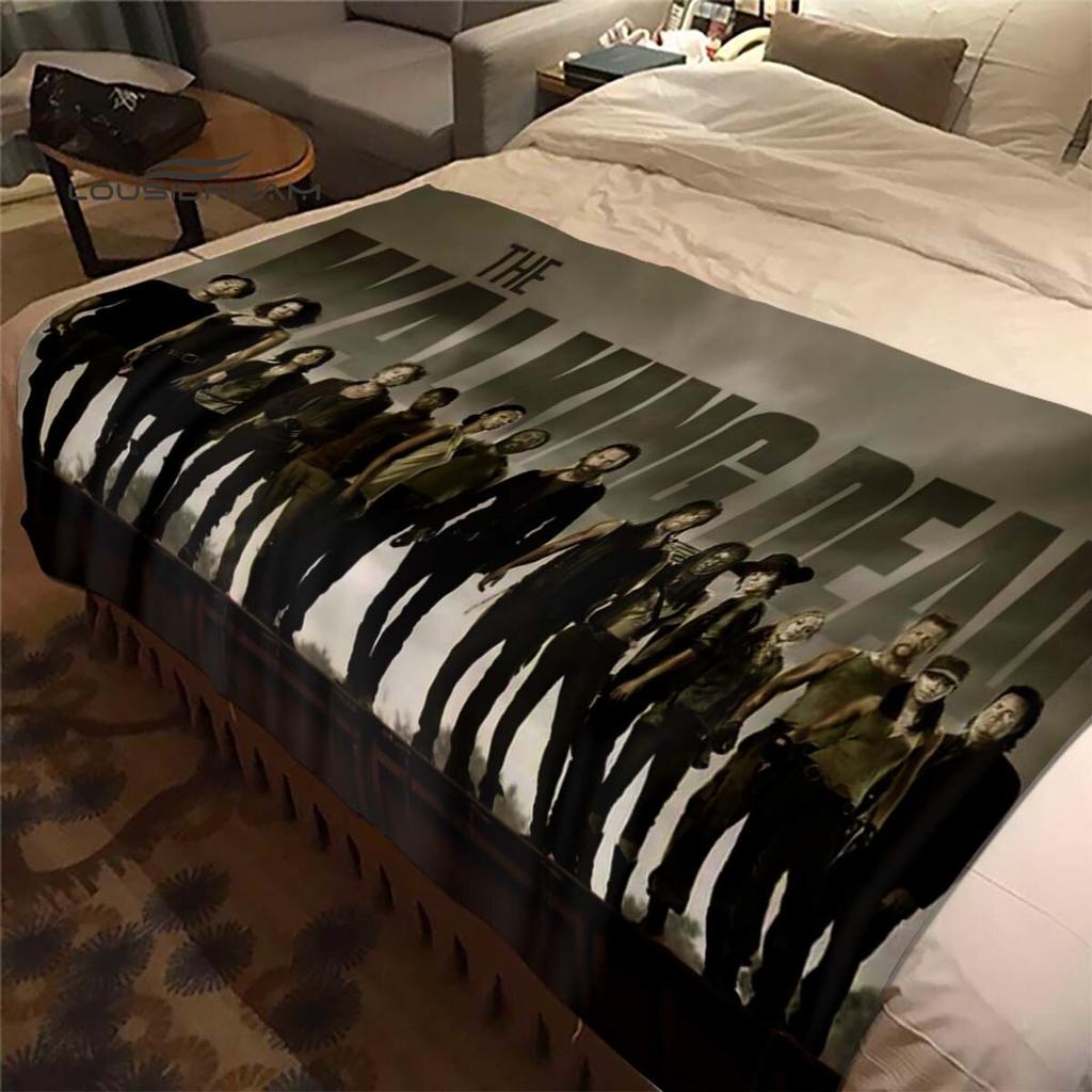 Daryl Dixon The Walking Dead Throws Blanket Horror TV Series Sofa Blanket for Adults and Children Bedroom Living Room Decoratio