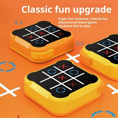 Vzdělávací herní konzole XO Hračka Multifunkční Puzzle Šachy Pexeso 3v1 Interaktivní elektrický ruční herní automat Batolata Chlapci Dívky Dárek