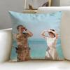 TV Series Descendants of the Sun Cushion Cover Soft  EasyWash Pillow Case  Versatile for Couch Bed Travel and Office