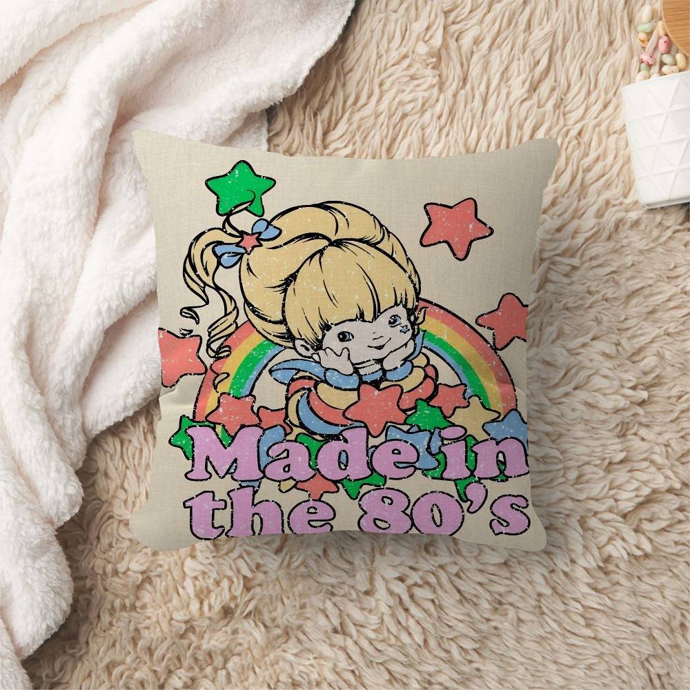 RRainbow BBrite Cartoon Pillowcase toon Gift Cushion Cover Bedroom Home Sofa Chair Seat Decor pillow case