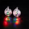 Colorful LED Earrings with Disco Balls Style Nightclub Earrings Plastic Texture Suitable for Party Wear and Clubbing Wear