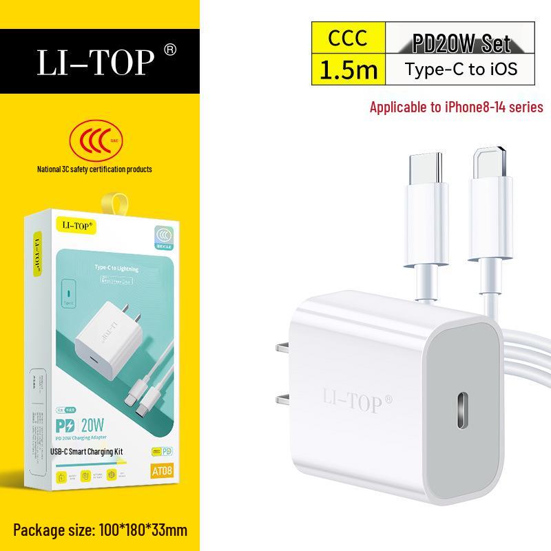 3C Certified 20W PD Fast Charger for iPhone 13/14 Pro Max