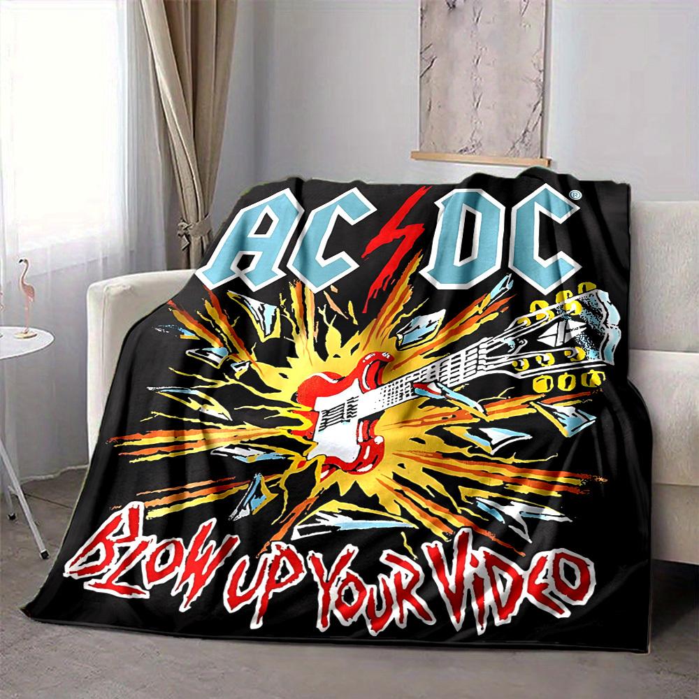 1pc AC/DC Blanket Lightweight Flannel Blanket Throw Blanket For Sofa, Bed, Travel, Camping, Livingroom, Office, Couch