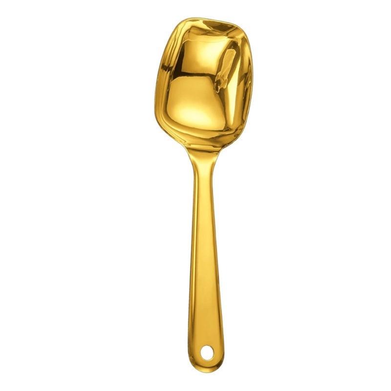 Stainless Steel Dinner Spoons Effective Serving Spoon Utensils Stainless Steel Spoons for Home and Restaurant золотой