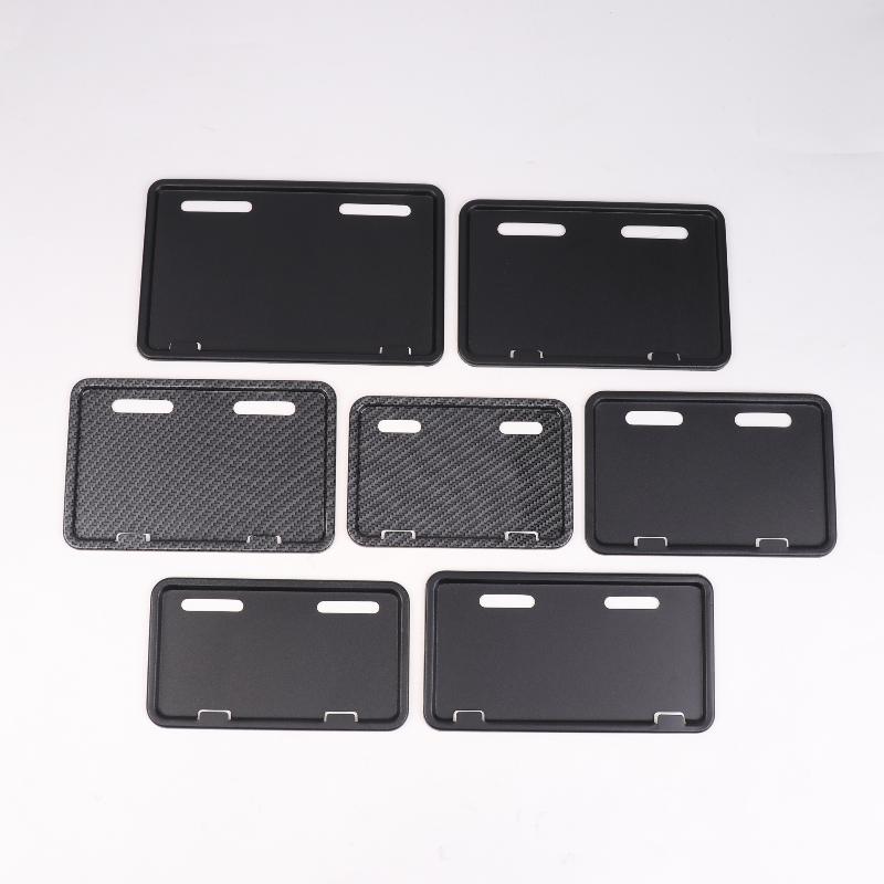1Pcs Universal Electric Bicycle Stainless Steel License Plate Holder Frame Anti-theft Protective Cover Motorcycle License Plate