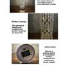 Golden Moroccan Lantern, Hollow Iron LED Light for Home Decor, Ramadan Eid Wedding, Indoor Outdoor Hanging Pendant Lamp - 1PC
