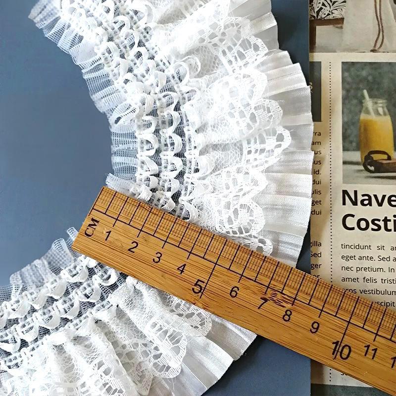 

8 см в ширину 8 см в ширину эластичная кружевная отделка для одежды оборка на горловине и манжетах декоративная кружевная отделка двухслойная для рукоделия 1 м