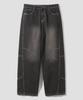 Age O.D. Curved Wash Cut-Out Wide Denim Pants [Dust Black]