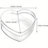 14pcs Heart-shaped Transparent Storage Boxes with Lids Mini Decorative Containers for Jewelry Candies and Gift Packaging Decor