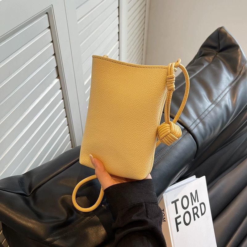 Women Leather Small Crossbody Bag Candy Color Designer Cell Phone Bag Lightweight Fashion Shoulder Bag Ladies Travel Purse