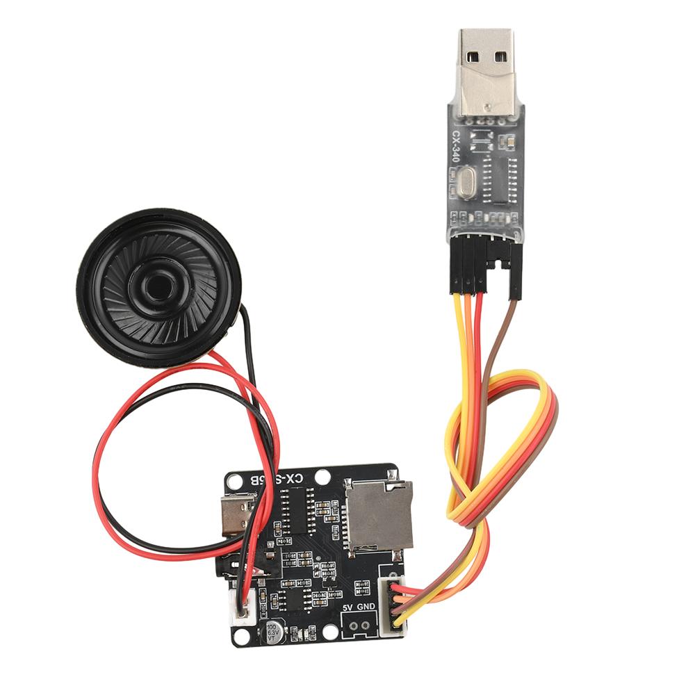 DC3.3-5.2V SF5A/ST5B Serial Port Mp3 Voice Chip Module Microcontroller Control Triggers Voice Module TF Card Custom Audio Module