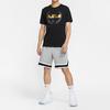 Nike T Shirts Men's Black Crew Neck Moderate Straight Fit CV2048-010