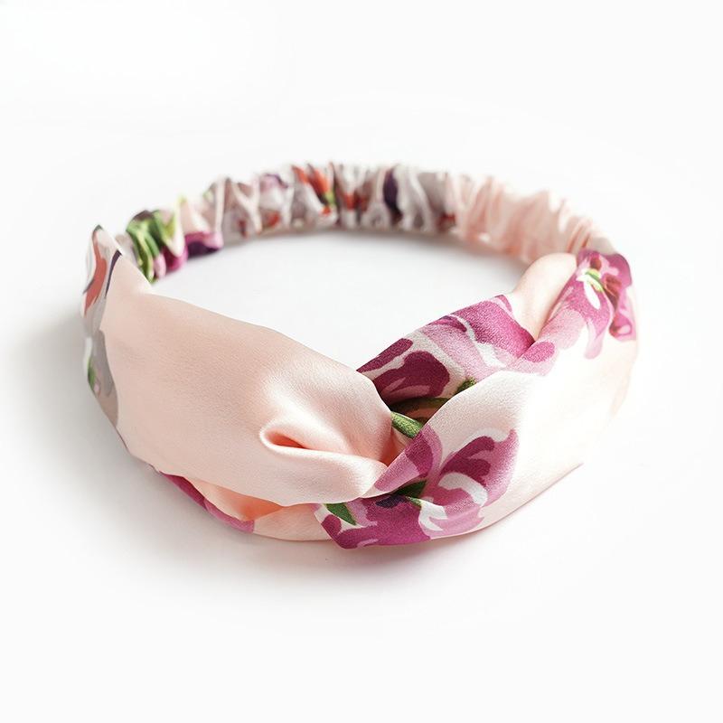 Summer Fashion Women Girls Bohemian Hair Bands Print Headbands Vintage Cross Turban Bandage Bandanas Hair Bands Hair Accessories