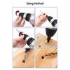 5PCS Countersink Drill Bit Set High Speed Steel with 1 Free Hex Key Wrench for Woodworking and Carpe