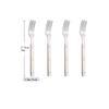 Beige Silver 4/16Pcs Dinnerware Acrylic Handle Knife Fork Spoon Set Stainless Steels Cutlery Set Western Dinner Kitchen Flatware