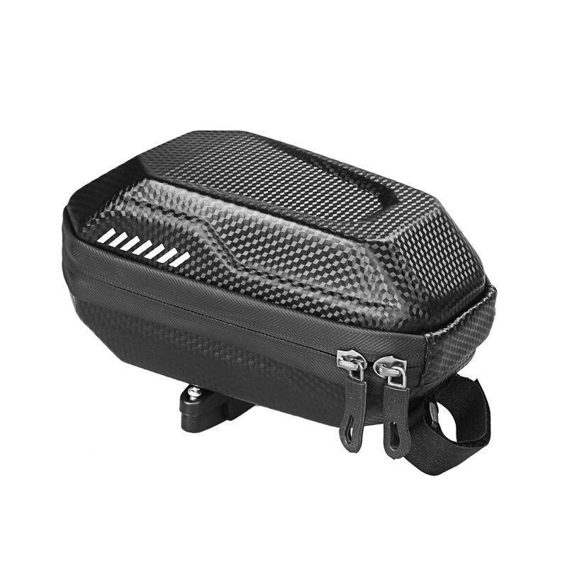 Mountain Bike Rear Saddle Pannier Hard Shell Bicycle Tail Bag Carbon Waterproof Cycling Equipment Case