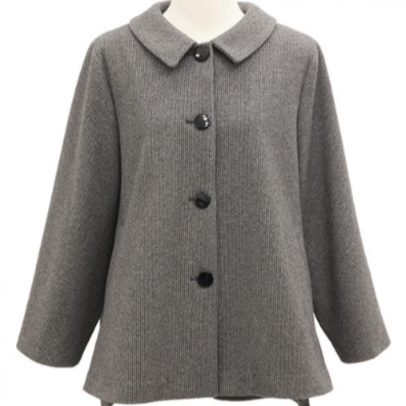 Shiz MAdAm A Line jAcket Long Sleeve Houndstooth For Mom J31759