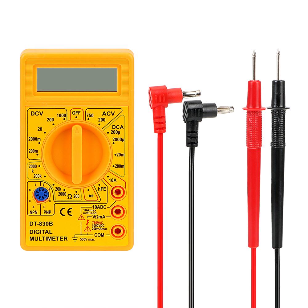 DIYWORK Analysis Instrument Multimeter Ohmmeter Volt Tester LCD Auto Range Digital Voltmeter DT-830B Electrical Instrument