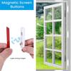 B97A-24PCS White Window Screening Europe No Punching Magnetic Retainer Window Screen Buckle Magnetic Screens Magnet Fixed