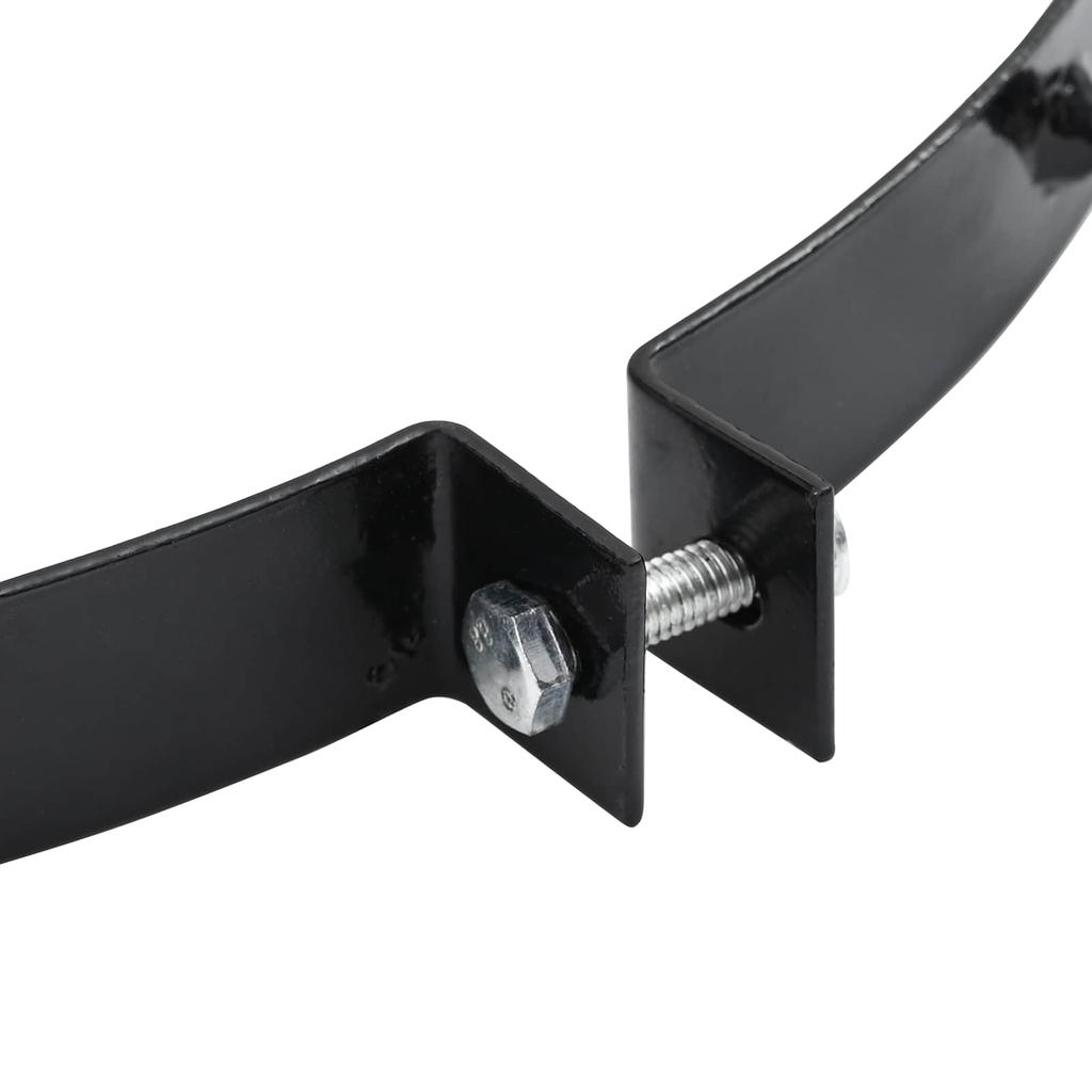 Lawn Aerator Clamp with Spikes 5 pcs Black Ø 320 mm Iron