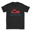 Greenland Flag  T Shirt for Men Pure Cotton Funny TShirts Crew Neck  Tee Shirt Short Sleeve Clothes Graphic