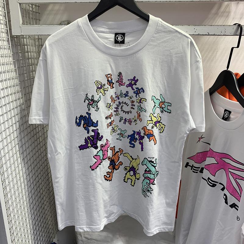 T-shirt a maniche corte larghe girocollo, nuovo stile EastRogue, per uomo e donna, taglie forti, retro e versatile, casual a mezza manica.