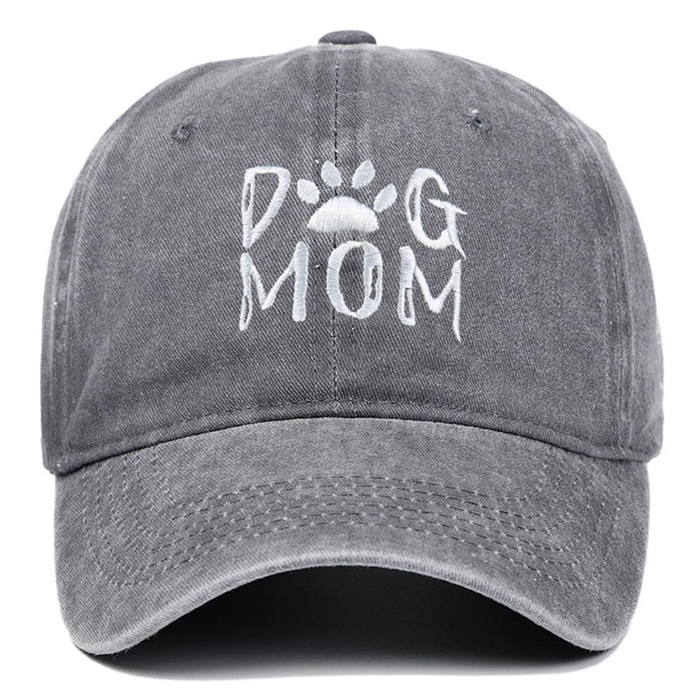 Retro Letter Embroidery Dog Dad Baseball Caps Washed Cotton Adjustable Casual Hat Hip Hop Streetwear y2k Cap