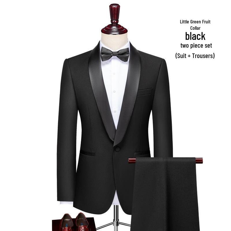 Herren Slim-Fit Hochzeits- & Business-Anzugset - Formelle Kleidung für Bräutigam & Trauzeugen