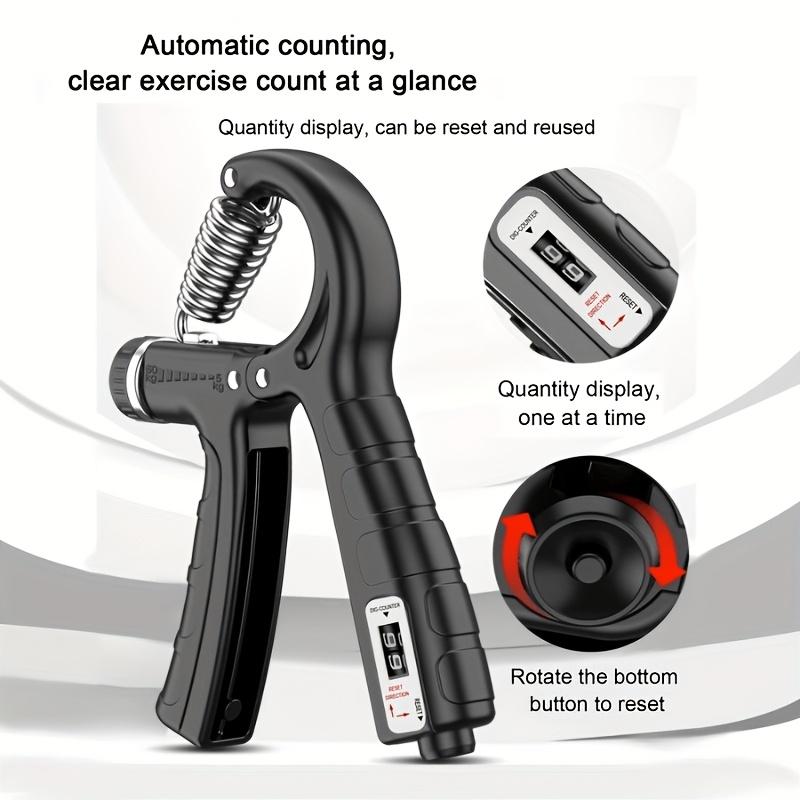 Upgraded Adjustable Grip Strengthener, Heavy-Duty Fitness Hand and Forearm Trainer, 11-220 Lbs Resistance Adjustment, Strength Training Equipment