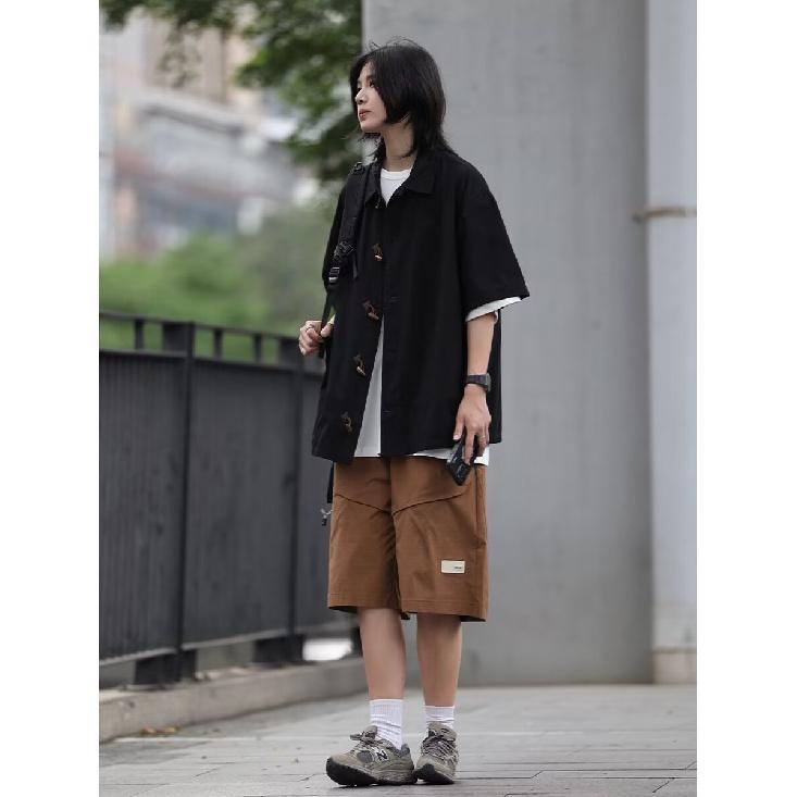 2024 New Retro Shirt For Men'S Summer Clothing, Hong Kong Style, Student'S Loose, Small And Popular Design, Fun Men'S Wear Top, Outerwear