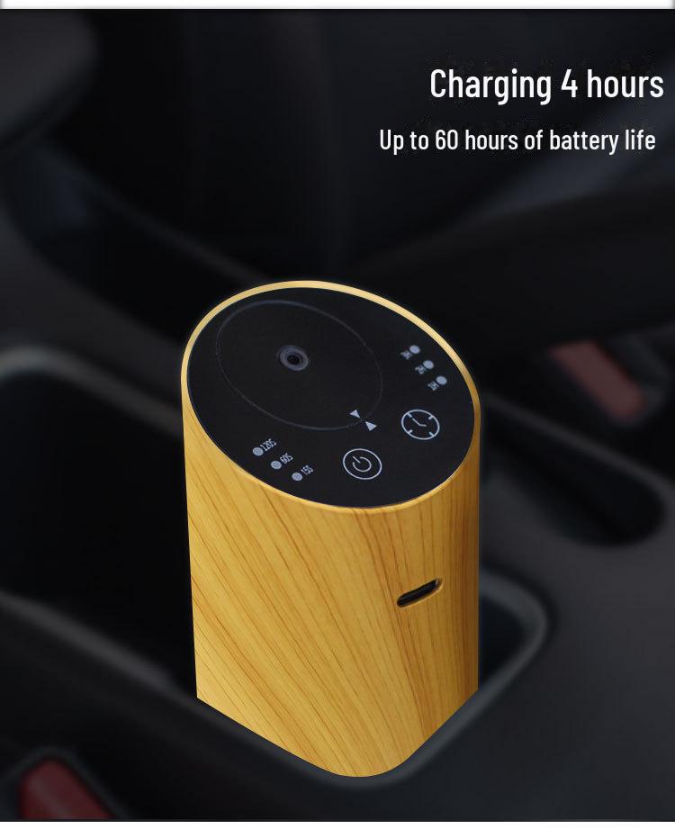 Kreativer Aromadiffusor mit Holzmaserung für Büro, Auto oder Zuhause