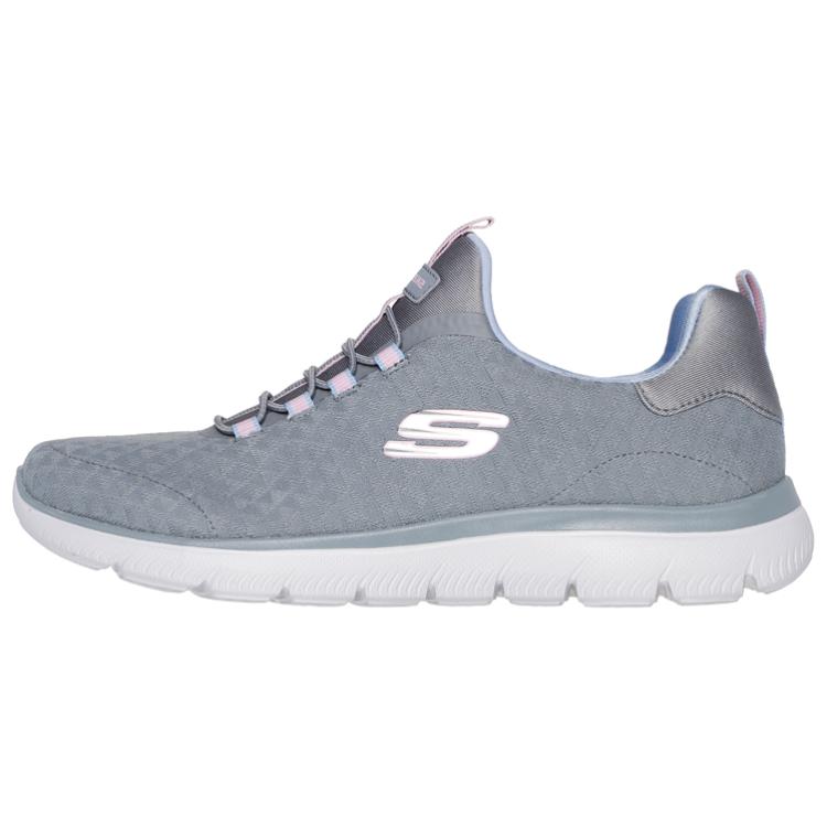 Skechers Summits Abstract Vision Comfortable Versatile Durable Low-Top Casual Shoes Women sneaker Gray 150257-GYMT 35