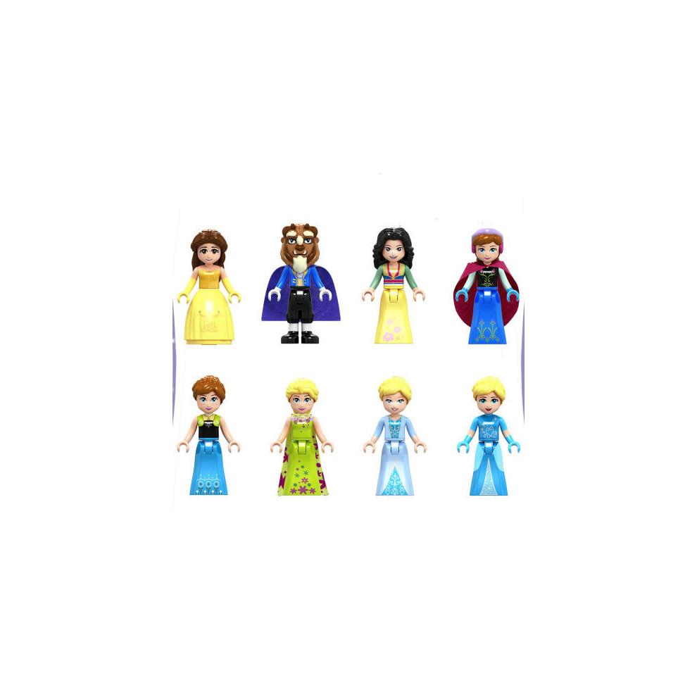 (Style G 24pcs) 24PCS Beauty and the Beast Minifigures Toys
