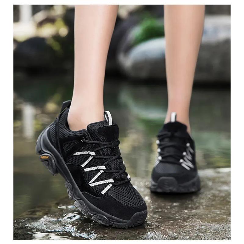 Men's Outdoor Hiking Lightweight Shoes Breathable Mesh Non-slip Sole Durable Trail Sneakers Women