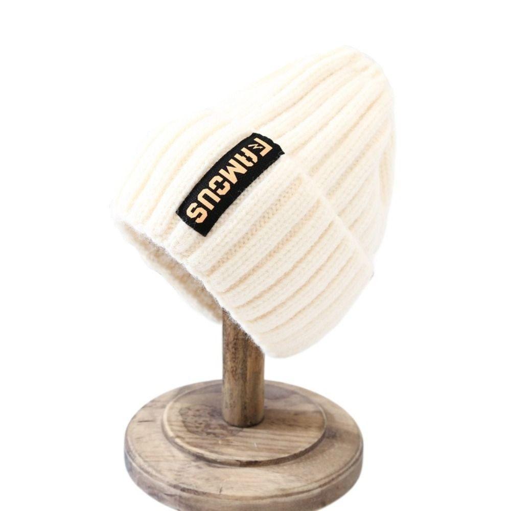New Knitting Beanies Winter Caps for Men Women Warm Solid Color Hat Soft Woolen Crochet Unisex Take Cold Cap Beanie