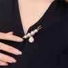 6Pcs/1set Brooch Set Big Beads Fashion Clothing Brooches for Women Pearl Lapel Pin Sweater Dress Brooch Pins Buckle Accessories