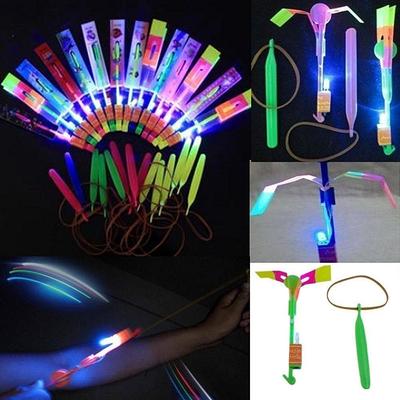 5pc Amazing Led Light ArrowRocket Helicopter Flying Toy Party Fun Gift ElasticMöbel & Wohnen, Feste & Besondere Anlässe, Party- & Eventdekoration!