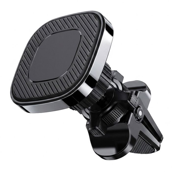 Support Téléphone Magnétique Voiture Universel, Compact Mini Léger Stable Réglable - Noir