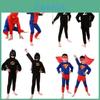 Conjunto de Fantasia Cosplay de Super-Herói Homem-Aranha para Crianças Apresentando Blusa de Manga Longa e Calças