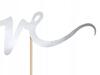 Topper Na Tort Love, Srebrny, 17 Cm, 1 Szt.