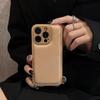 Autumn Winter Soft Bread Leather Case for Apple 17 Pro Max Apple 16 Phone Case 15/14 Simple Solid Color