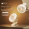 OEING Portable Rechargeable Clip-on Desk Fan with Night Light